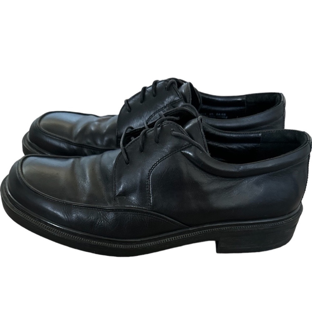 Mens Bostonian Strada Skywalk Black Leather Heavy Dress Shoes 12 Made Italy - Picture 5 of 14